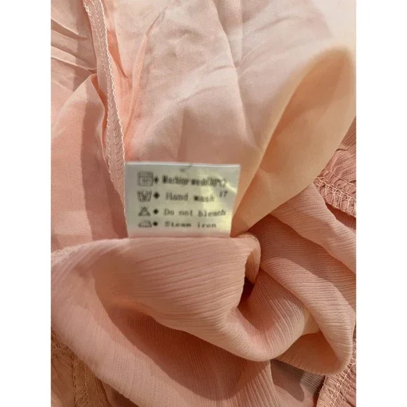 zescia womans sexy long sleeve dress w/tie, smocked waist sz womans sm NWT - Picture 13 of 14